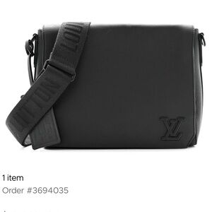 Louis Vuitton Black Messenger Bag - excellent condition